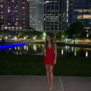 Red formal tight dress